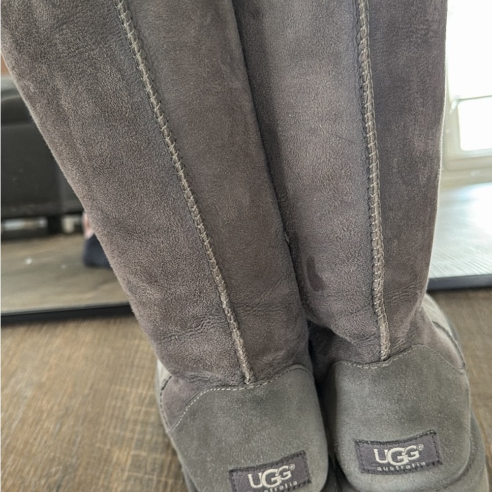UGG Charcoal Suede Boots
